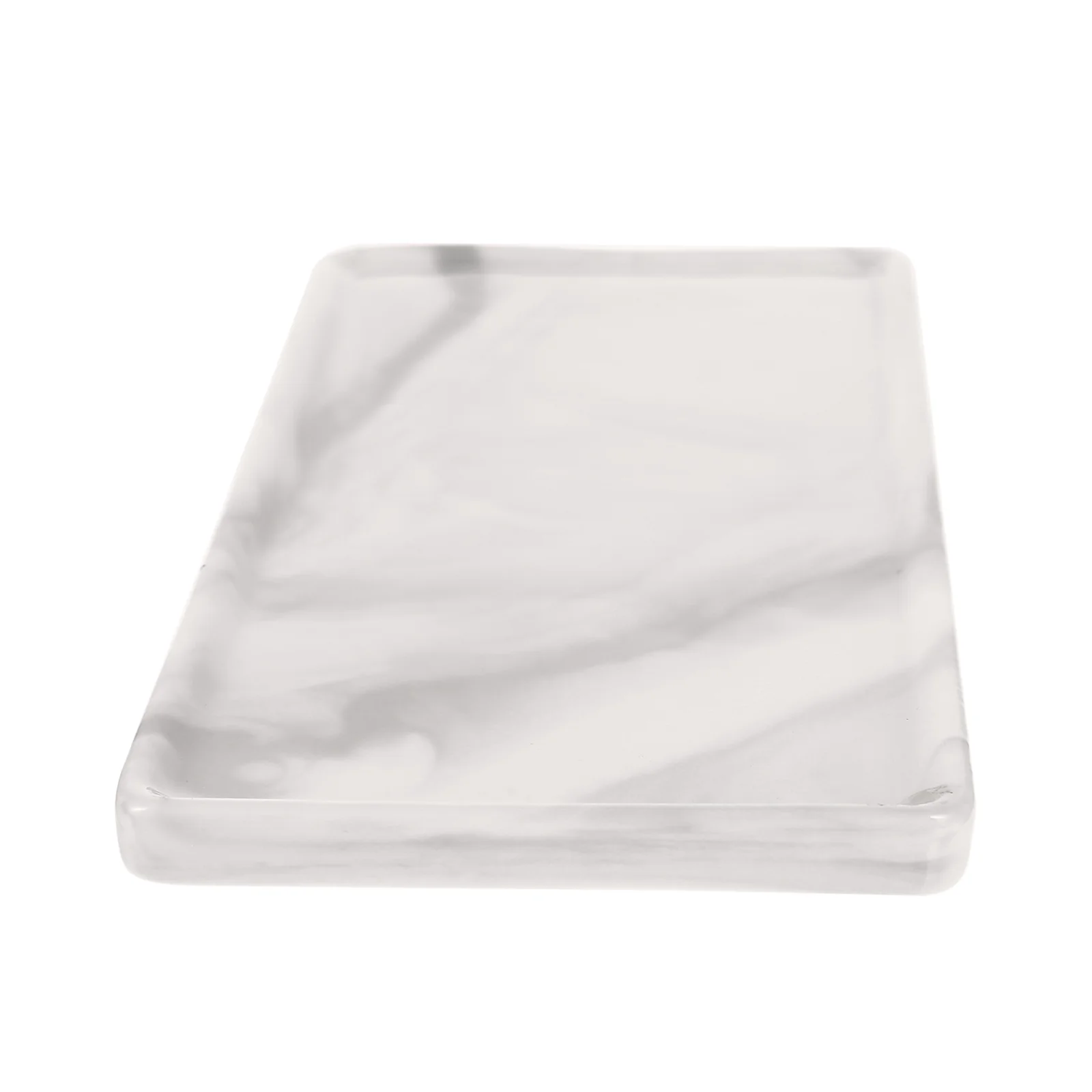 

Serving Tray Desktop Stand Marble Cosmetics Storage Plate Dressing Table Bathroom Soap Jewelry