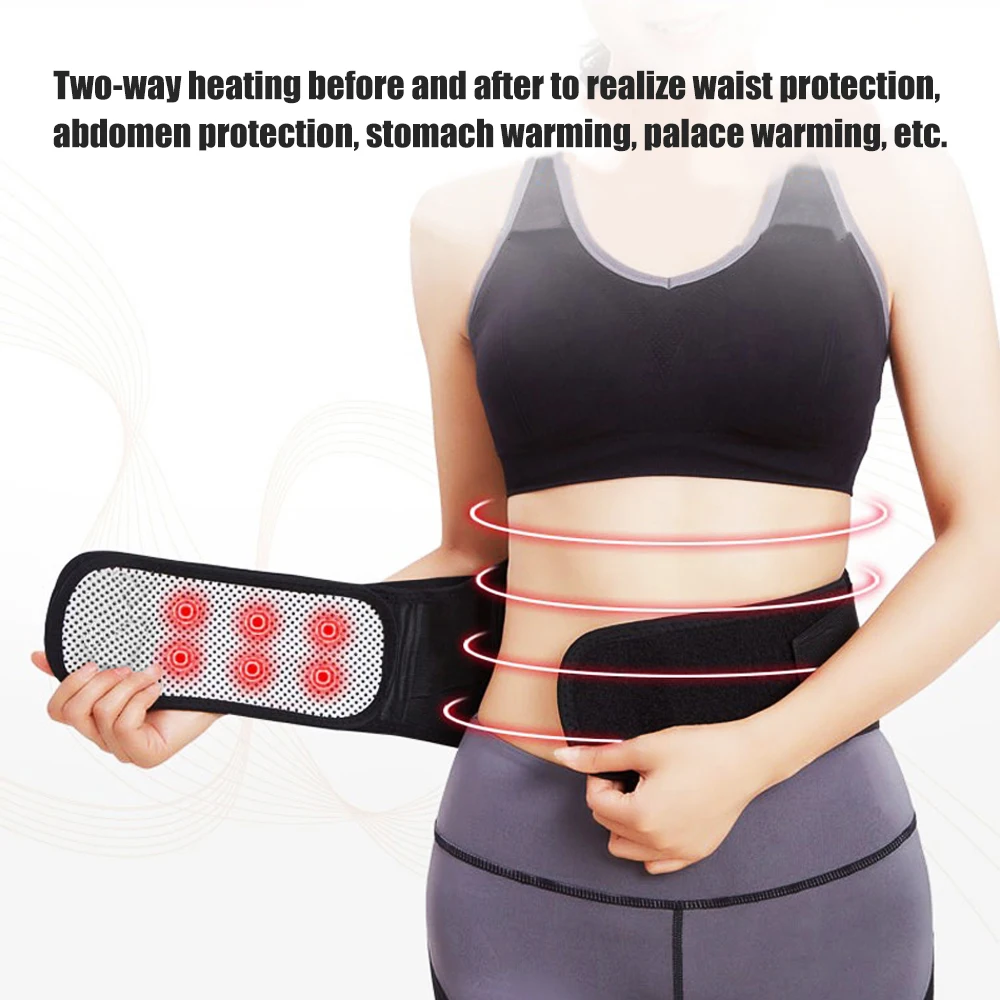 Adjustable Waist Tourmaline Self heating Magnetic Therapy Back Waist Support Belt Lumbar Brace Massage Band Health Care