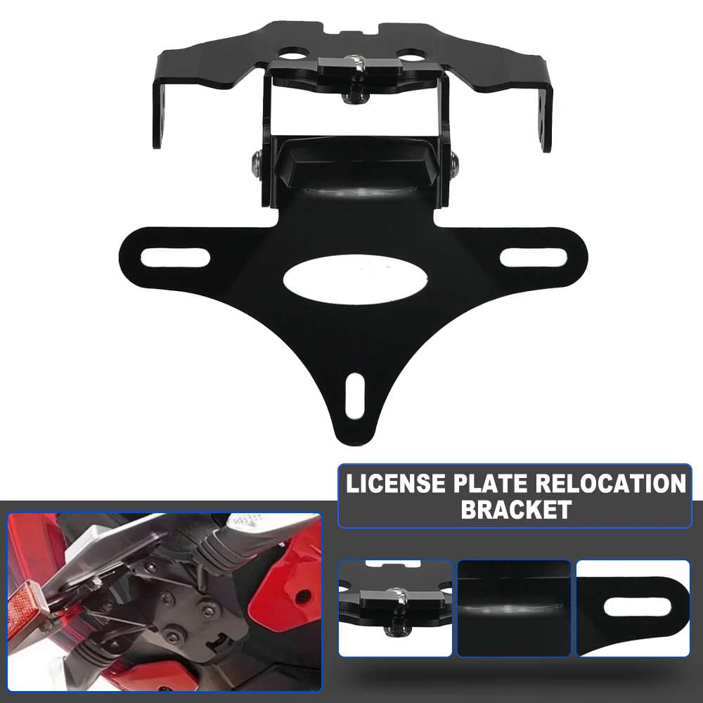 

For Ducati Panigale V4 V4S V2 StreetFighter V4S 2021-2024 License Plate Relocation Bracket Fender Eliminator Kit Motorcycle