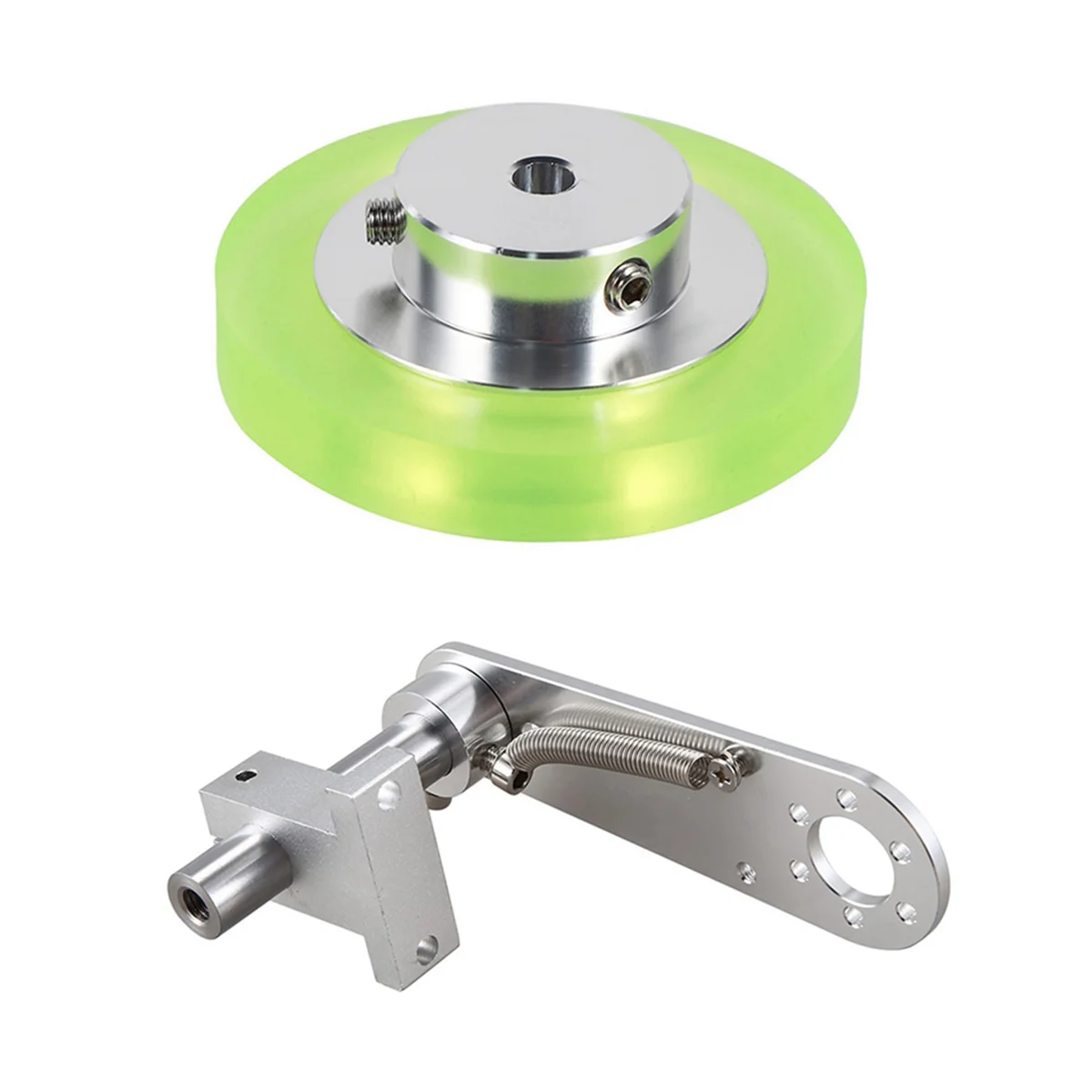 200mm Aluminum Polyurethane Industrial Encoder Wheel Measuring Wheel with Type 20mm Aluminum Encoder Mounting Bracket