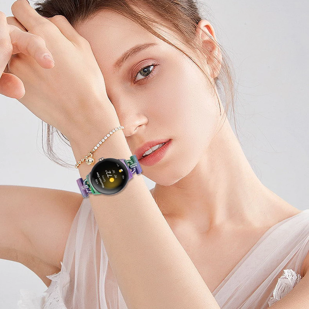 ミラネーゼループストラップ Google ピクセル時計バンド金属ステンレス鋼リストバンド Google ピクセル 3 41 ミリメートルスマート時計バンドブレスレット