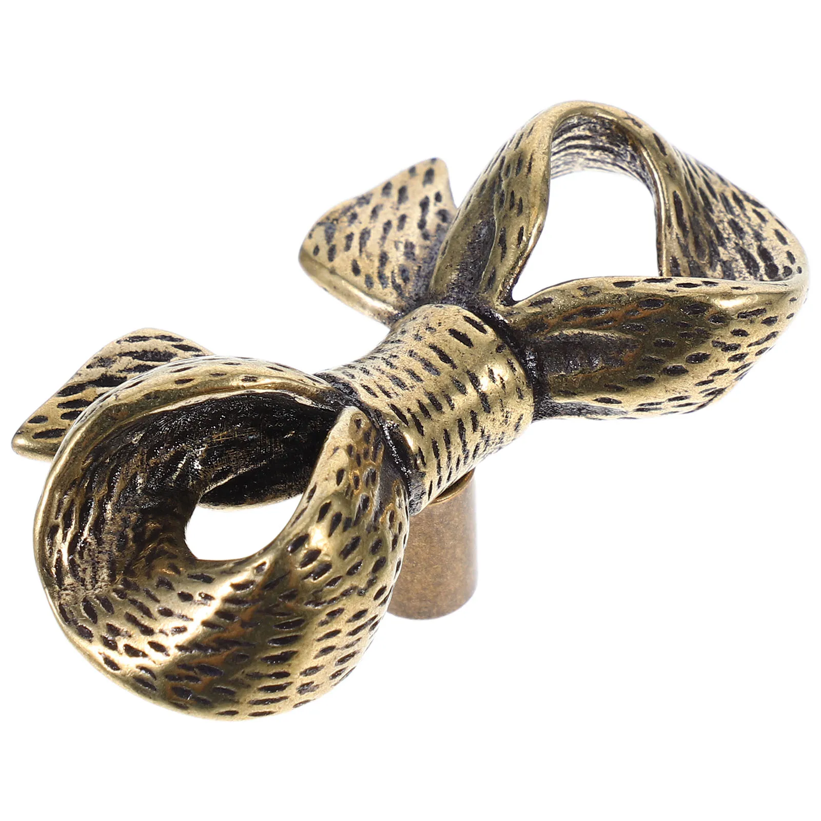 

Brass Handle Cabinet Door Pull Bow Shaped Decorative Drawer Knobs Nordic Style Durable Material Versatile Application