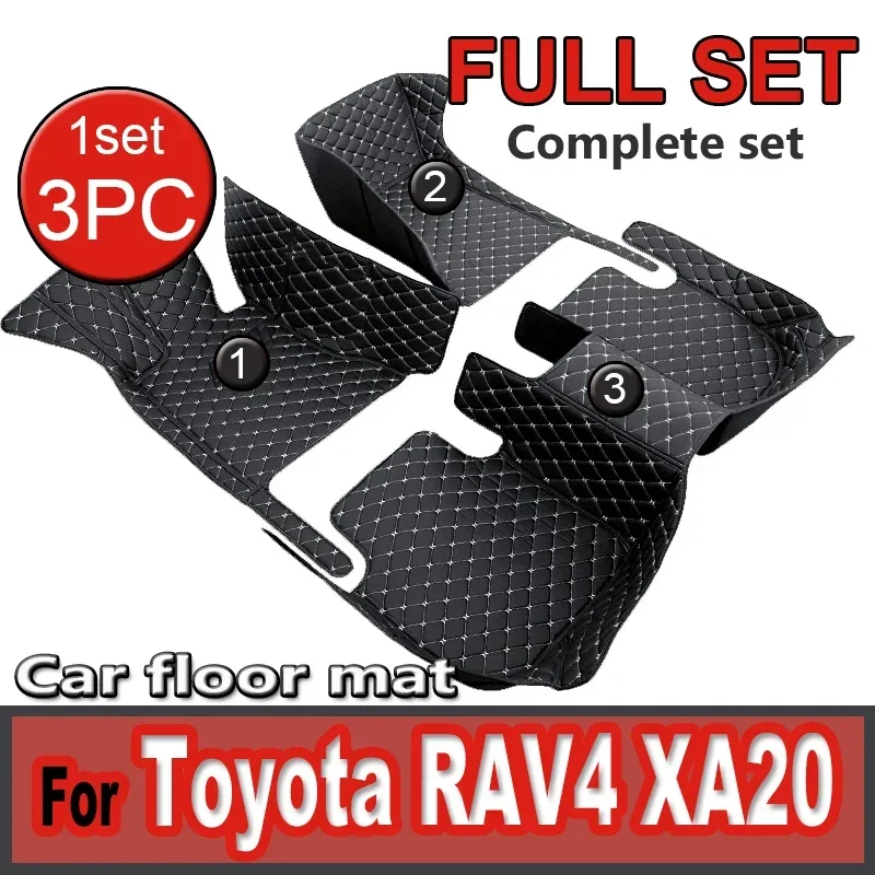 Car Floor Mats For Toyota RAV4 Ravufō XA20 2001 2002 2003 2004 2005 3door Anti-dirty Pads Car Carpets Floor Matt Car Accessories