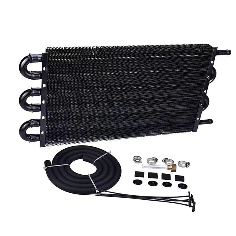 Direct sales car modification wave box radiator water tank oil cooling radiator pipe 6-row universal radiator condenser