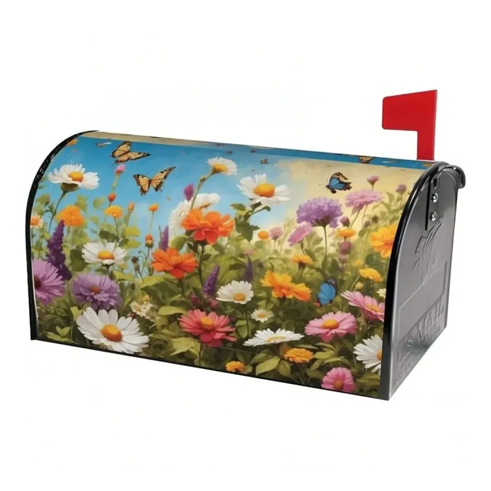 

Магнитные чехлы для почтовых ящиков стандартного размера 18x21, весенне-летние, для праздничного декора двора 2025