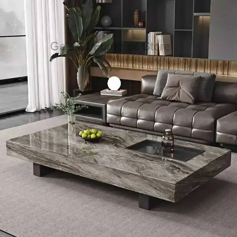 Mesa Auxiliar Estética de Estilo Antiguo para Dormitorio, Cocina, Sala de Estar, Mesa de Centro Simple, Mueble Auxiliar para Salón