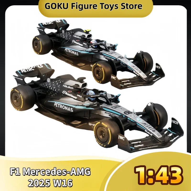 

Оригинальный Bburago 1:43 F1 Mercedes-AMG 2025 W16 # 63, Джордж Рассел # Роскошная литая модель автомобиля из сплава Kimi Antonelli 12, игрушка в подарок