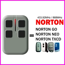 NORTON GO NEO TXCD Remote Control Garage Door Opener 433.92MHz / 868MHz Variable Code Gate Remote Control