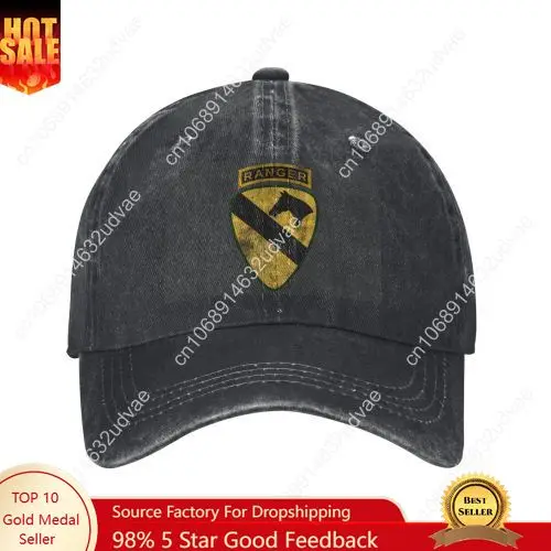 

1st Cavalry Division Ranger 1st CAV Hats Mens Womens Sports Baseball Hat Tailor-made Caps Text Cowboy Trucker Cap
