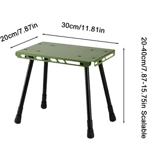 Liga de alumínio Mini mesa dobrável, mesa de chá ao ar livre, cadeira de acampamento, banquinho portátil, 1pc 6 principais vendas mesa e cadeira de camping - №4