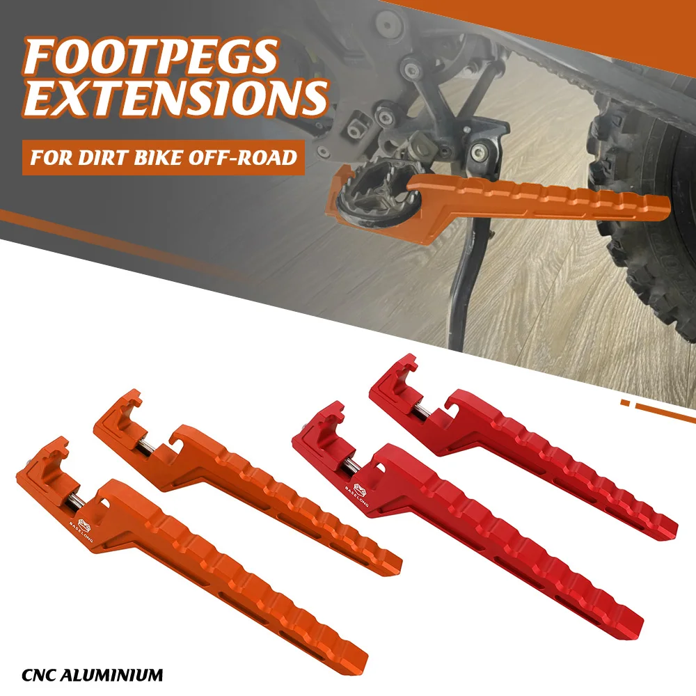 

Passenger Foot Peg Extensions Extended Footpegs Off-Road Accessories For 125 250 300 350 450 500 SX-F XC-F XC-W EXC-F SX XC