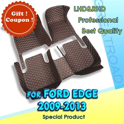 Car floor mats for Ford Edge 2009 2010 2011 2012 2013 Custom auto foot Pads automobile carpet cover interior accessories