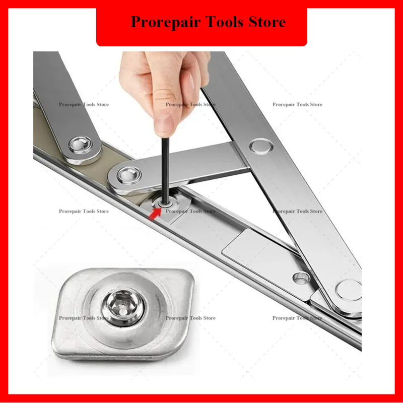 5PCS Limitadores de Ventana Sin Perforación, Bloqueo para Ventanas Corredizas, Limitadores de Apertura, Paneles Fijos para Ventanas Abatibles, Acero Inoxidable
