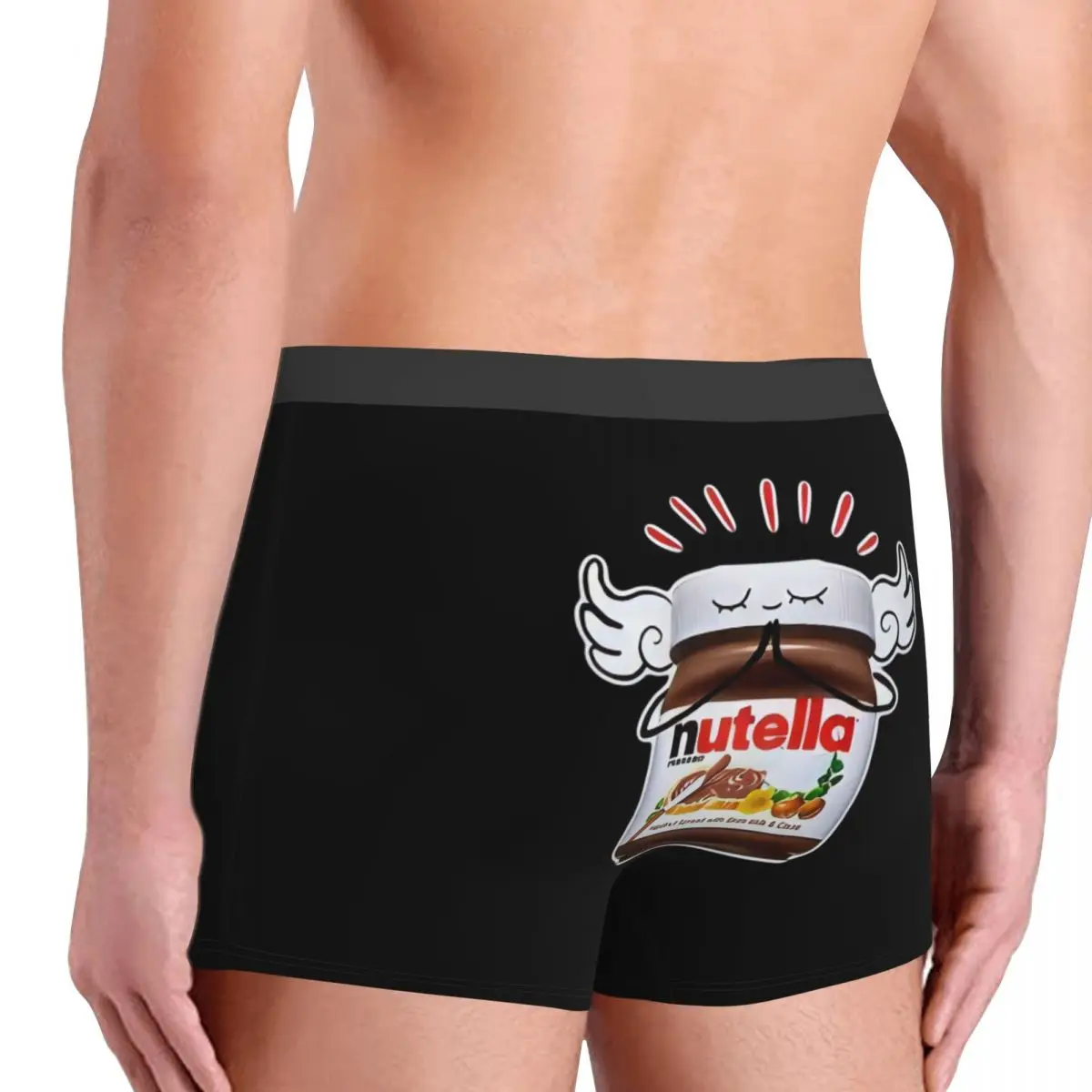 복서 팬티 반바지 재미 있은 누텔라 팬티 남성 편안한 속옷 옴므 남자 남자 친구 선물