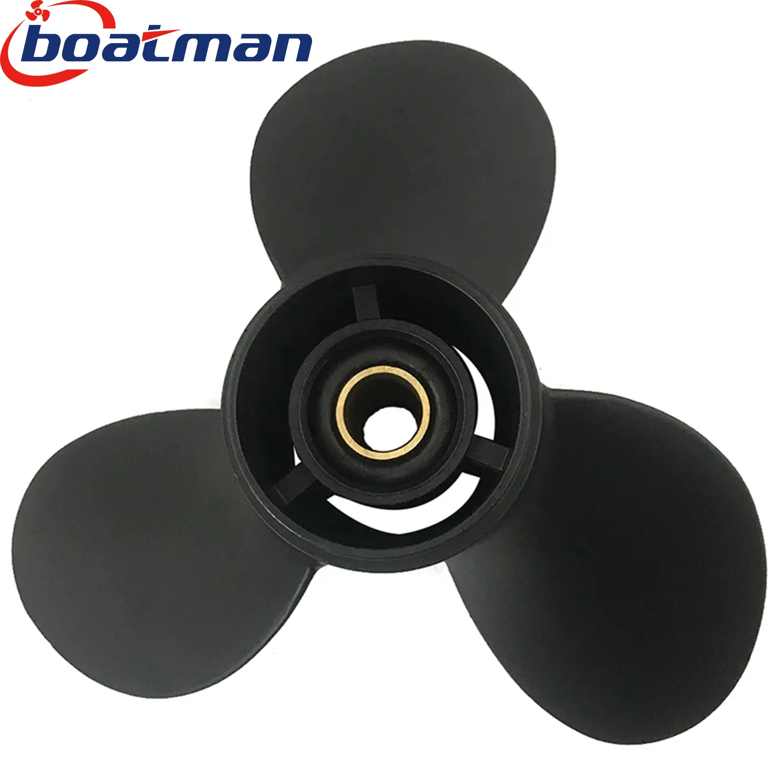 BoatMan® 10 1/4X12 Aluminum Propeller for Evinrude&Johnson 15HP 20HP 25HP 30HP 35HP Outboard Motor 10 Tooth Boat Accessories