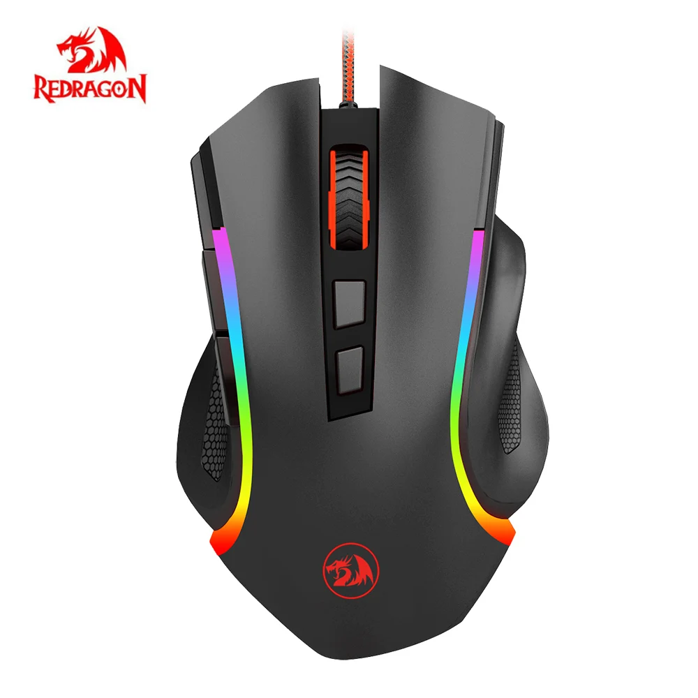 Ergonômico usb com fio gaming mouse 7200 dpi optical 7 botão jogo mouse com luz de fundo rgb gamer mouse mause computador para laptop pc