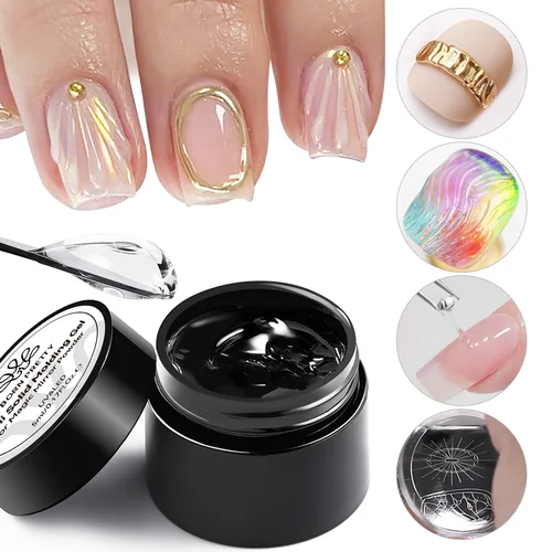 Imagen 2 del producto BORN PRETTY-pegamento de Gel de modelado semisólido, delineador de ondas 3D, Gel UV semipermanente para pintura DIY, dibujo, barniz de manicura, 5ml