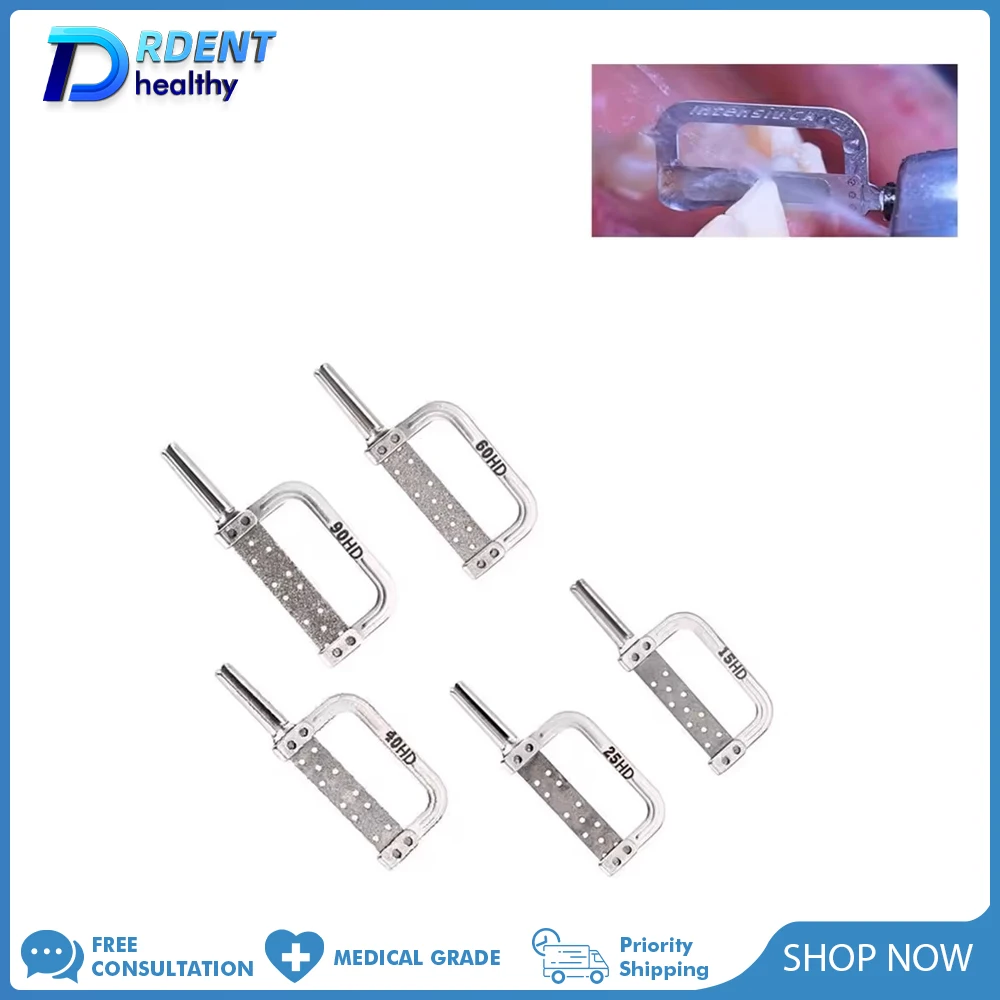 Dental Orthodontic Interproximal Reduction Automatic Strip For Contouring  Stainless Steel Silver 1PCS 15HD 25HD 40HD 60HD 90HD