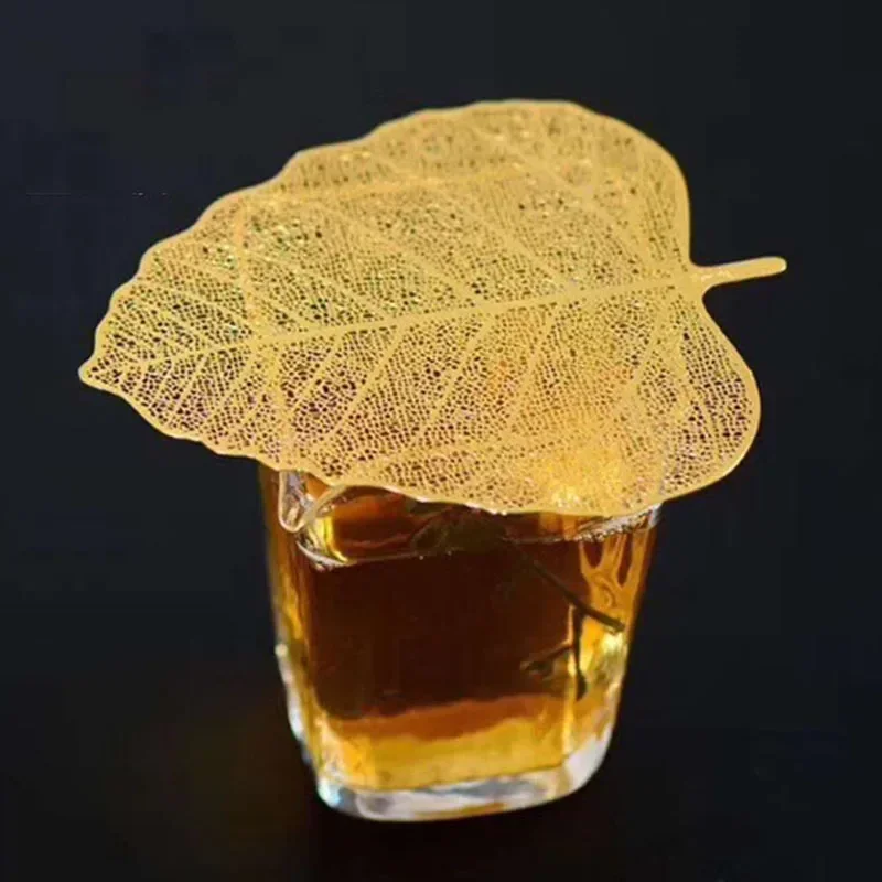 Hollow Out Kung Fu Tea Strainer Stainless Steel Bodhi Leaf Shape Tea Infuser Perfect Gift for Tea Enthusiasts Teaware Gadgets