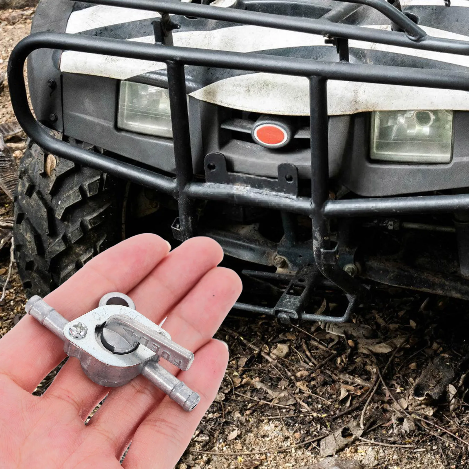 

3Pcs Fuel Tank Switch Inline Petcock Valve Universal Replacement for Go Kart Atv Dirt Bike Motorcycle Fuel Shut Off Valve