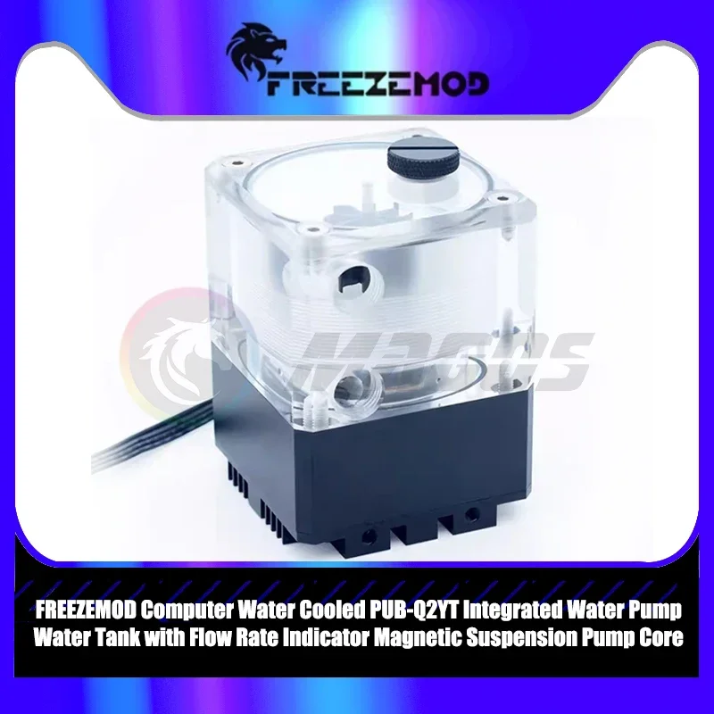 

FREEZEMOD Reservoir 960L/H Pump 4000 RPM Combo Integrated Water Tank Flow Rate Indicator For Water Cooling kit AIO PUB-Q2YT