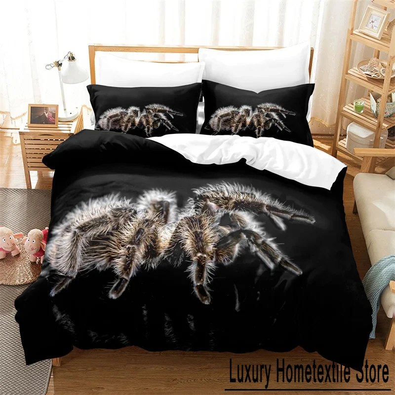 Spider And Animals Bedding Set Microfiber 3D Print Duvet Cover Queen King Size Fashion Design Comforter Cover With Pillowcases