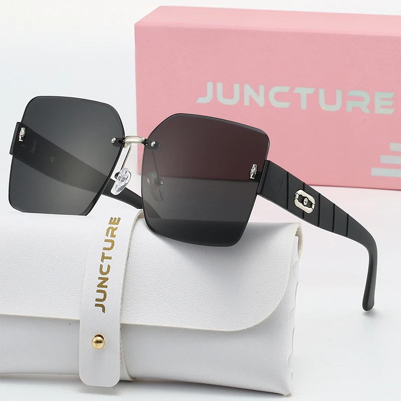 JUNCTURE Fashion Square Sunglasses Women Boundless Sun Glasses Gradient Lady Glasses Party Holiday Gifts Sunglasses for Women