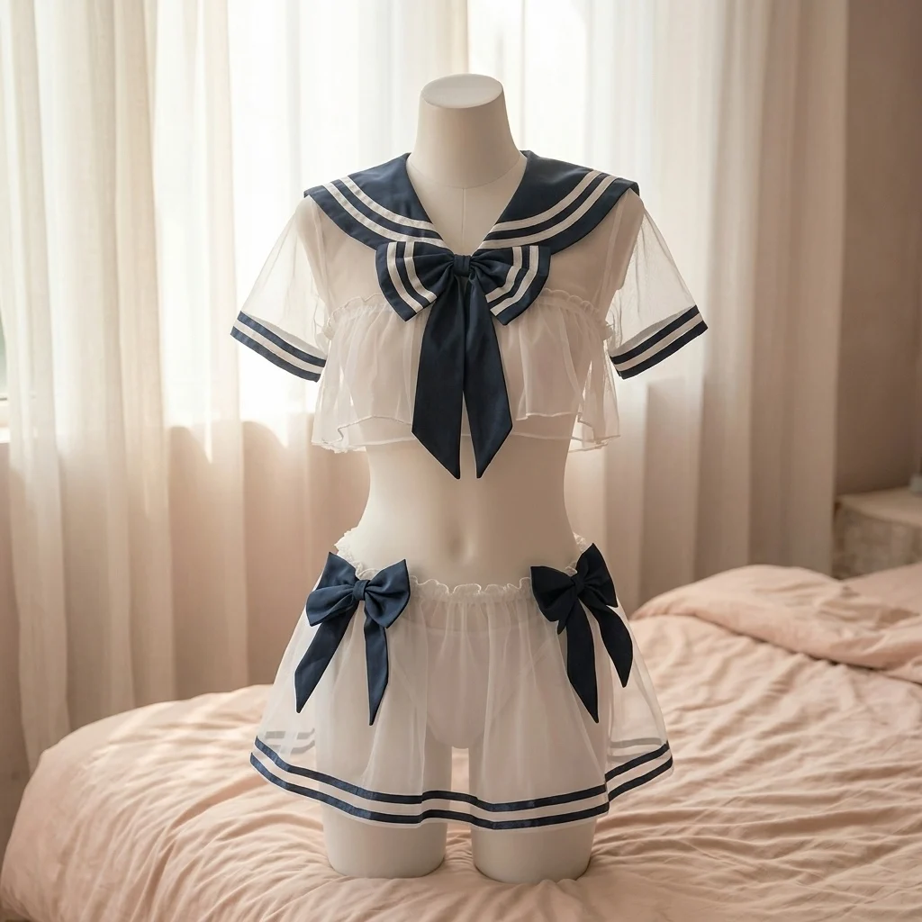 Sex Maid Cosplay Lingerie  Maid Secretary Student Sailor Uniform Costume Exotic Apparel Temptation view 6