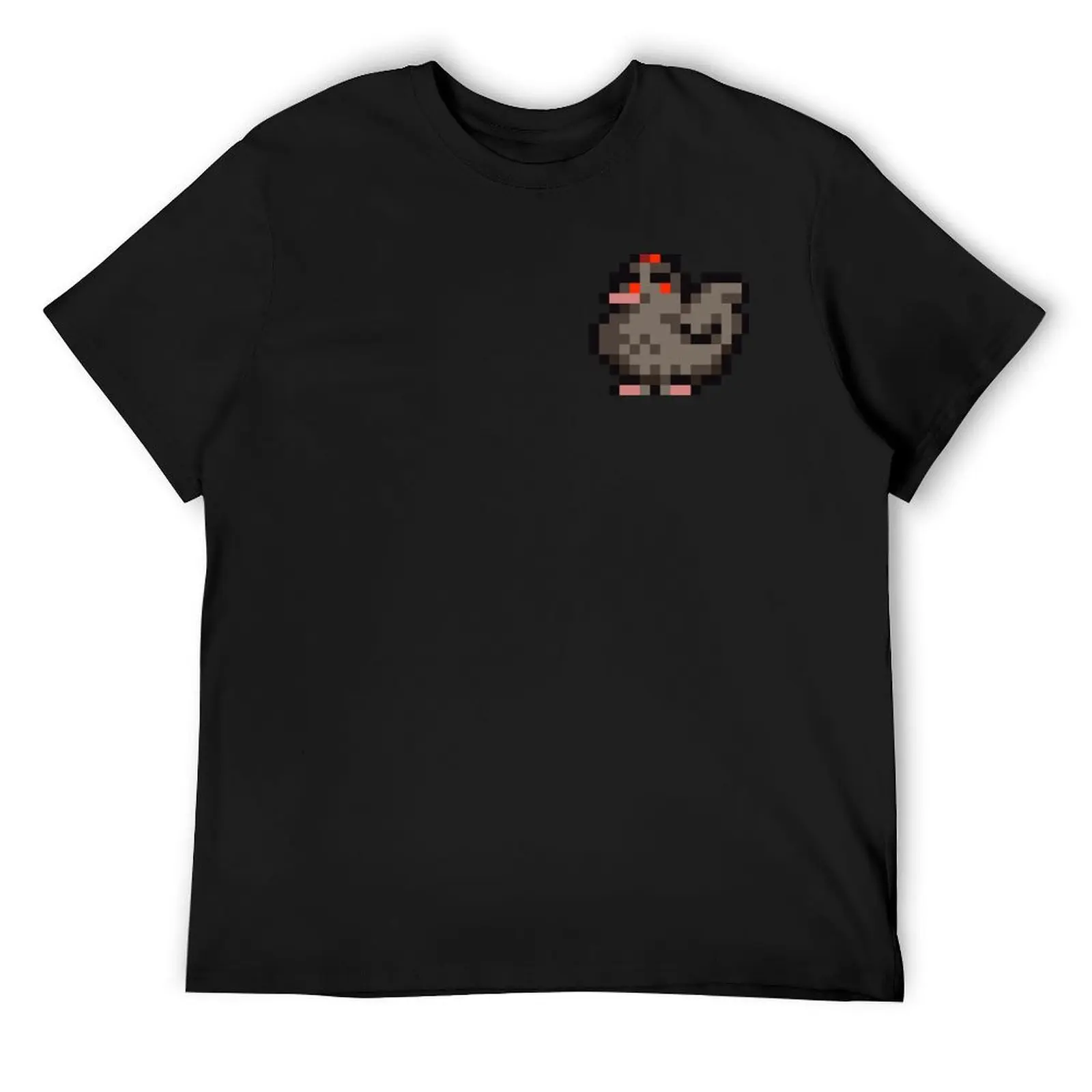 Stardew Valley - Black Chicken T-Shirt customs hippie clothes men clothes