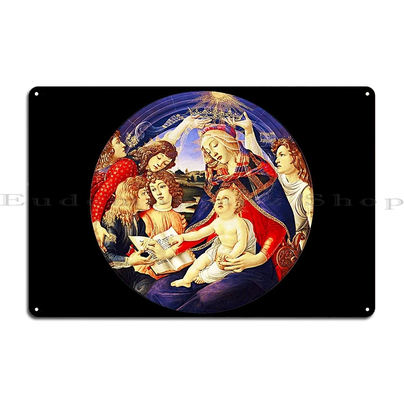 HD Mystic Nativity by Sandro Botticelli Portrait of Simonetta Vespucci Metal Wall Living Room Plates Custom Tin Sign Poster