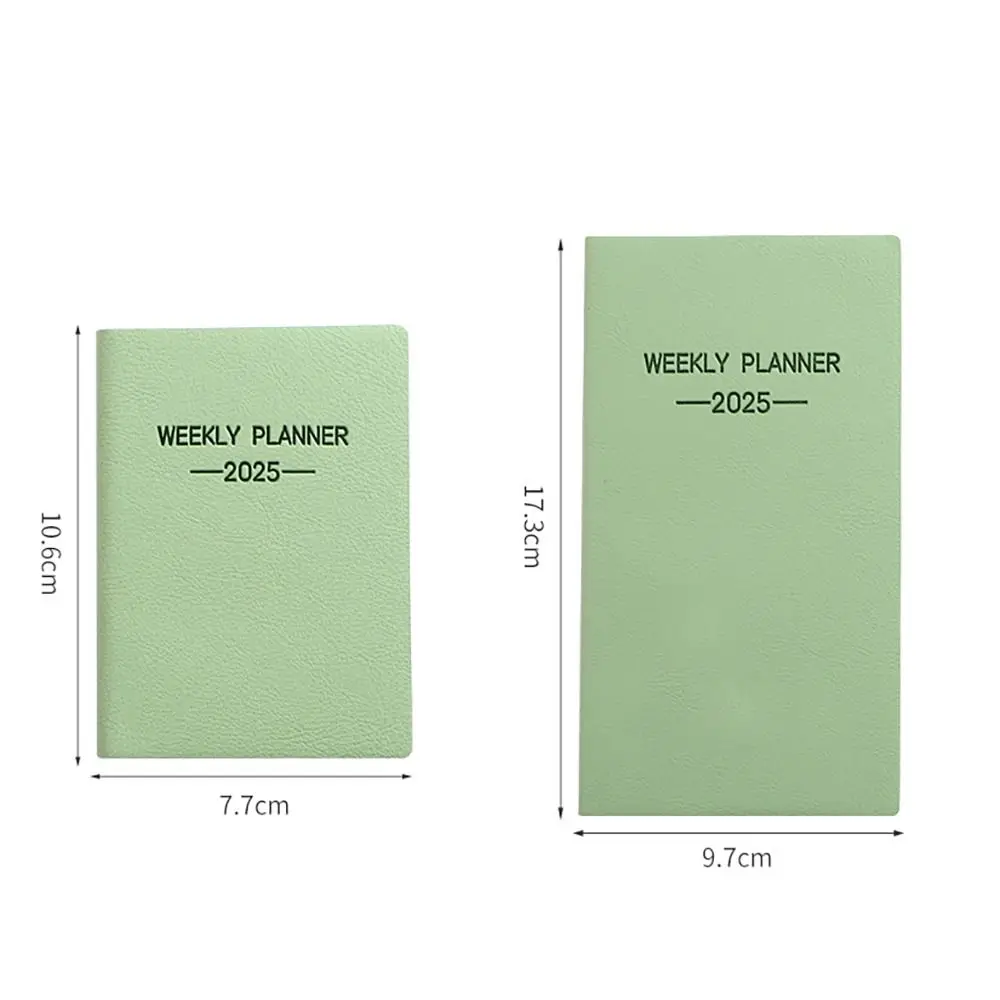 A6/A7 2025 Agenda Book English To Do List A5 Notebook with Calendar Morandi Color To Do List English Notepad School Office