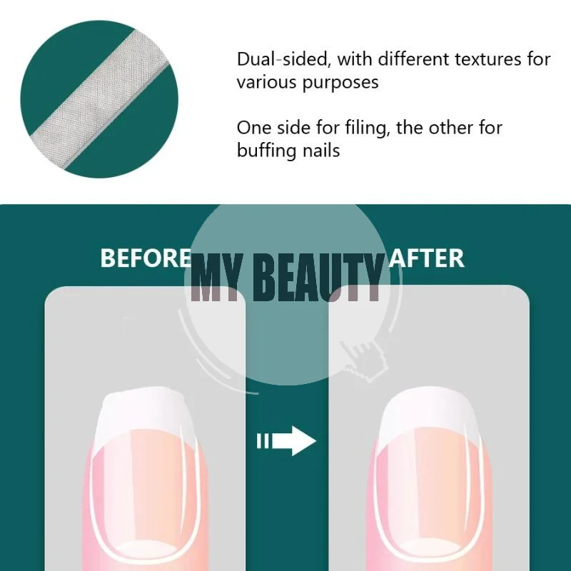 Four-Sided Stainless Steel Nail File Easy to Carry Durable Nail Tool for Shaping Polishing Business Trip Travel Manicure Use