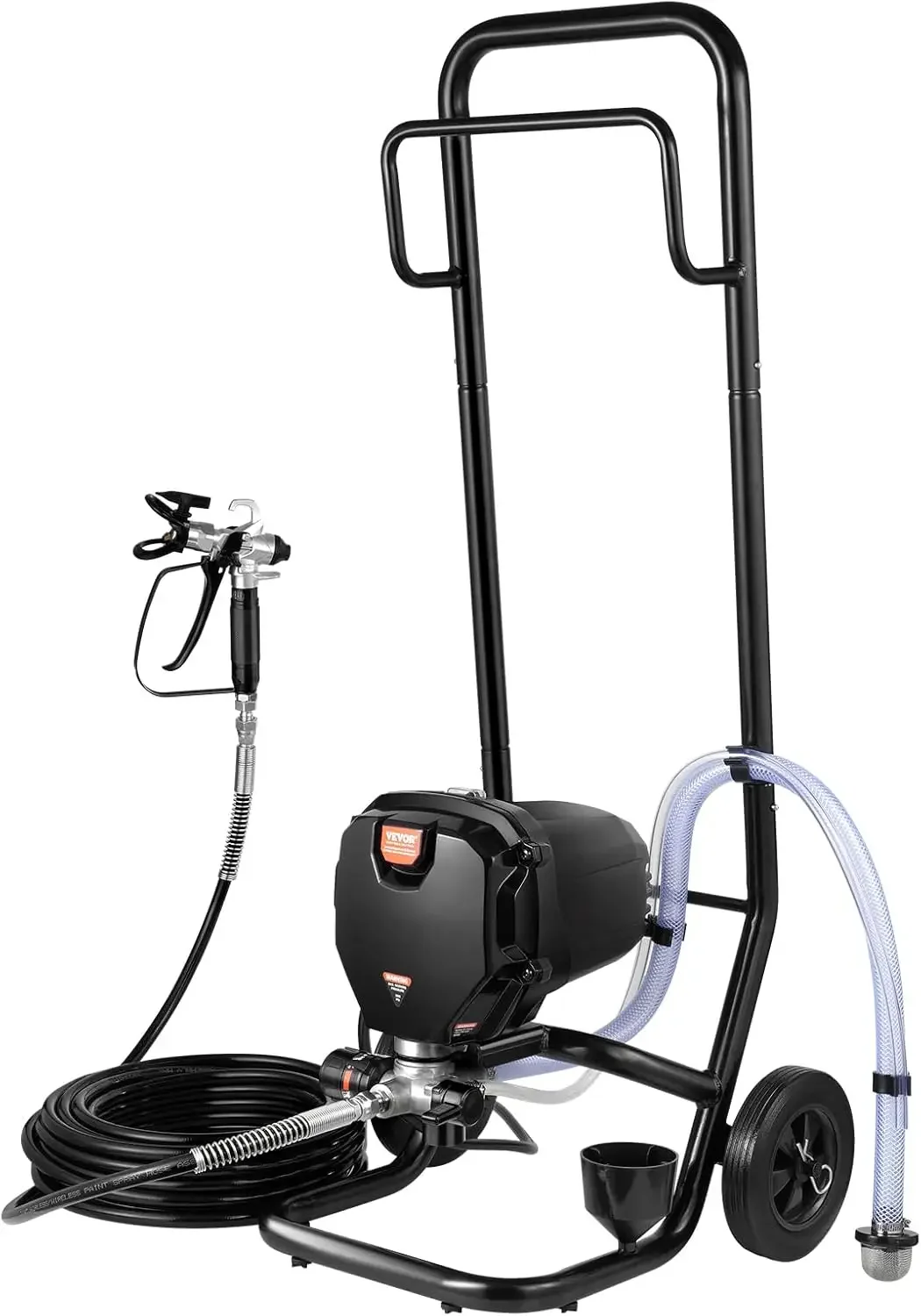 

750W Stand Airless Paint Sprayer, 3000PSI High Efficiency Electric Airless Sprayer with Cart, Paint Sprayersfor Home Interior