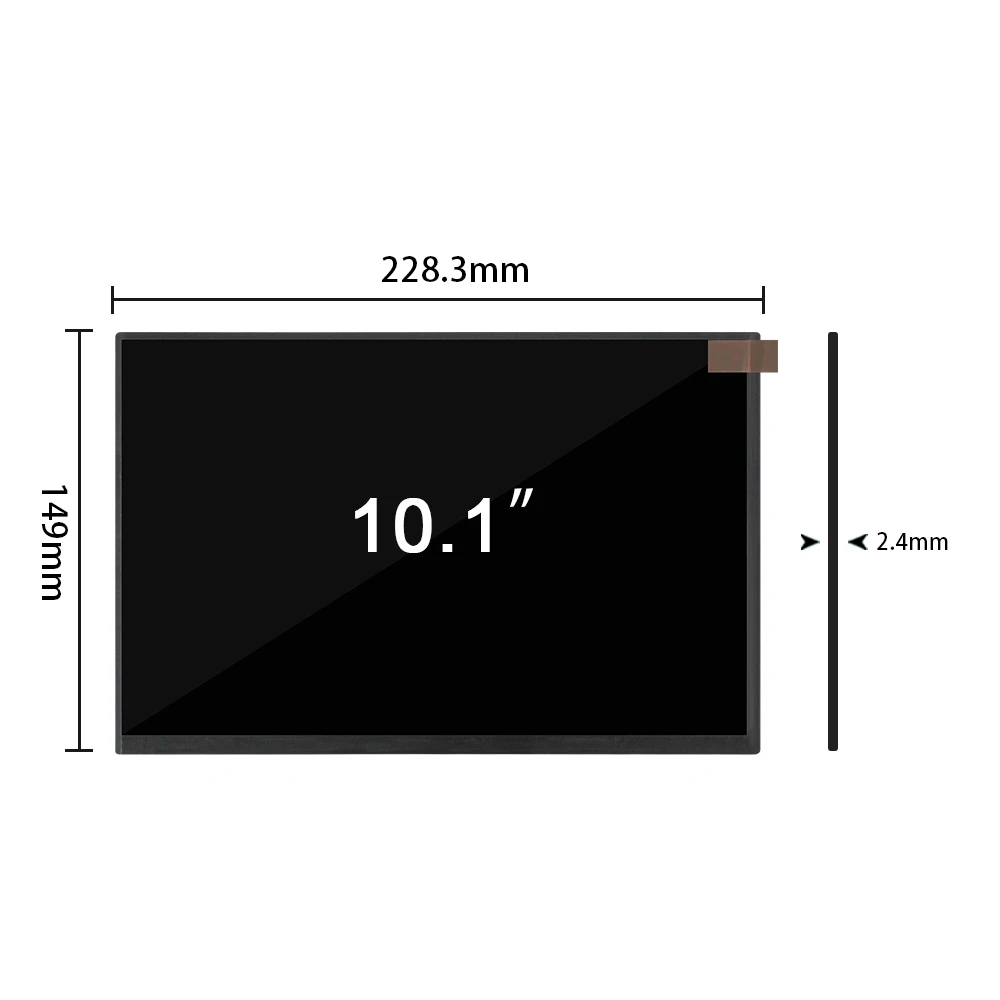 ノートブックディスプレイパネル,10.1インチ,1280x800 x GV101WXM-N81,gv101wxm,n81edp,30ピン