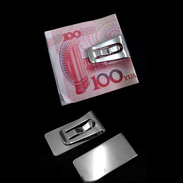 

Slim Money Wallet Clip Clamp Card Stainless Steel Credit Business Card Holder