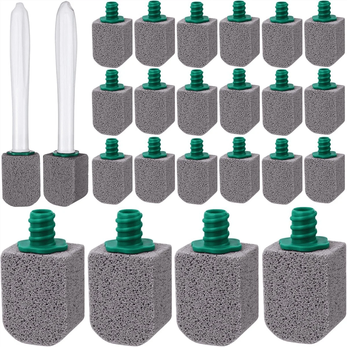 Pumice Stone Toilet Cleaner Kit 7.09 In Handle Non Scratch Hard Water Stain Remover for Toilet Bowl Bathtub Sink Pool Tile