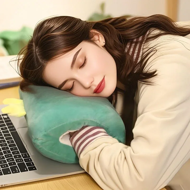 Almofadas de pelúcia das crianças aquecedores de mão luvas adultos dos desenhos animados travesseiros de cochilo almofadas criativas aquecedores de mão de pelúcia presente do dia das crianças