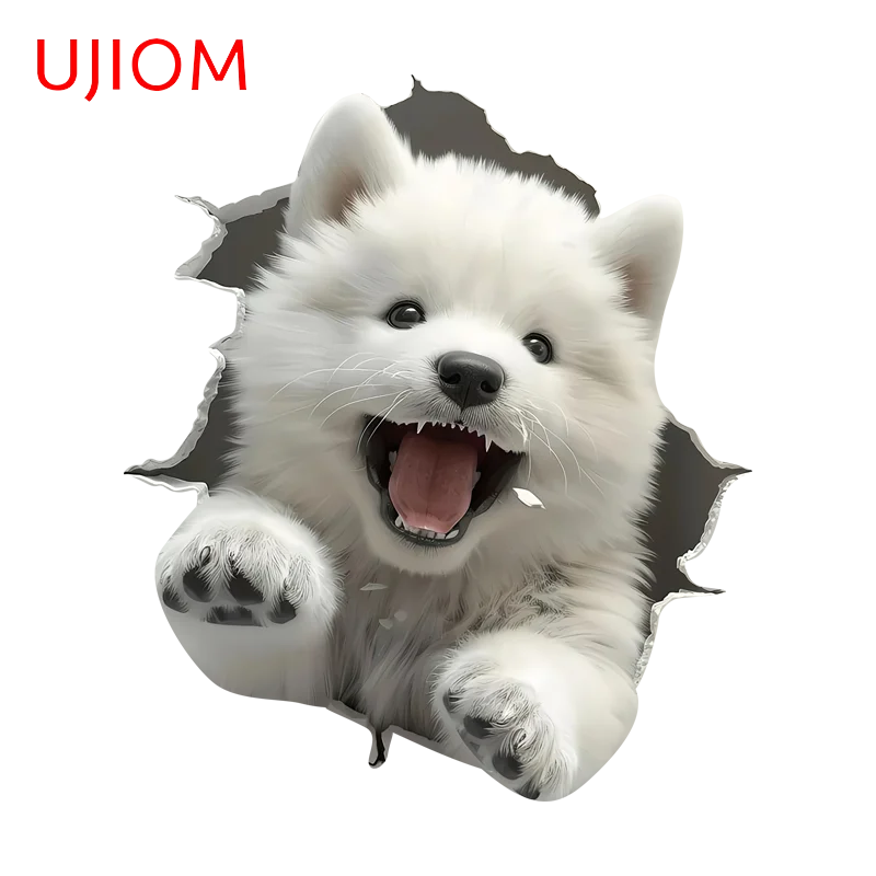 UJIOM Dog Trendy Eye Catching Tear Wall Stickers Customizable Personality Chic Decals Hot Selling Room Decoration Accessories