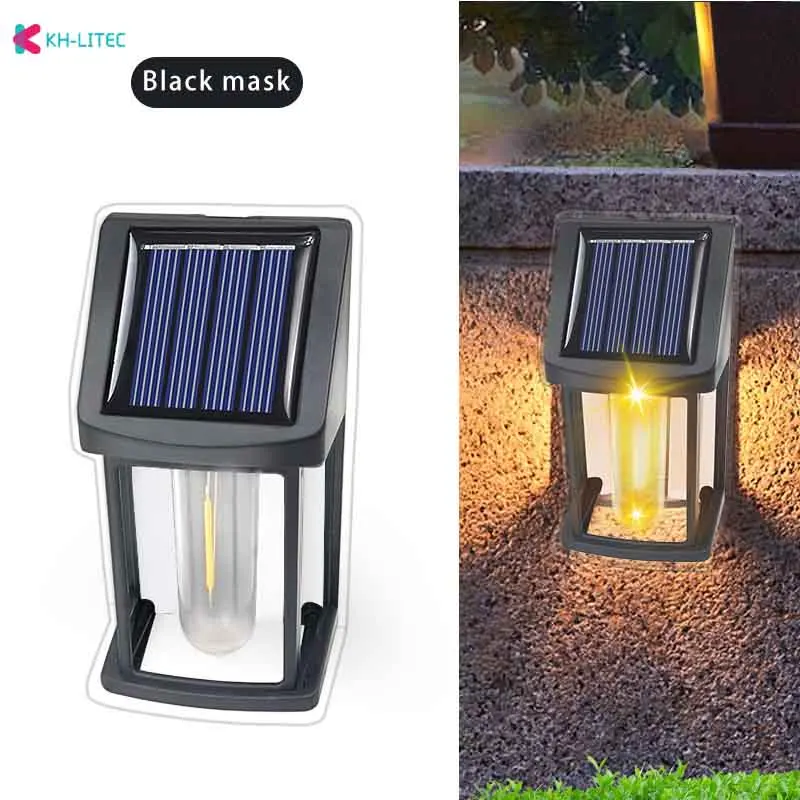 Luci di recinzione solare a LED luci da parete impermeabili per esterni luci ondulate per luci Decorative del percorso del giardino della terrazza del recinto