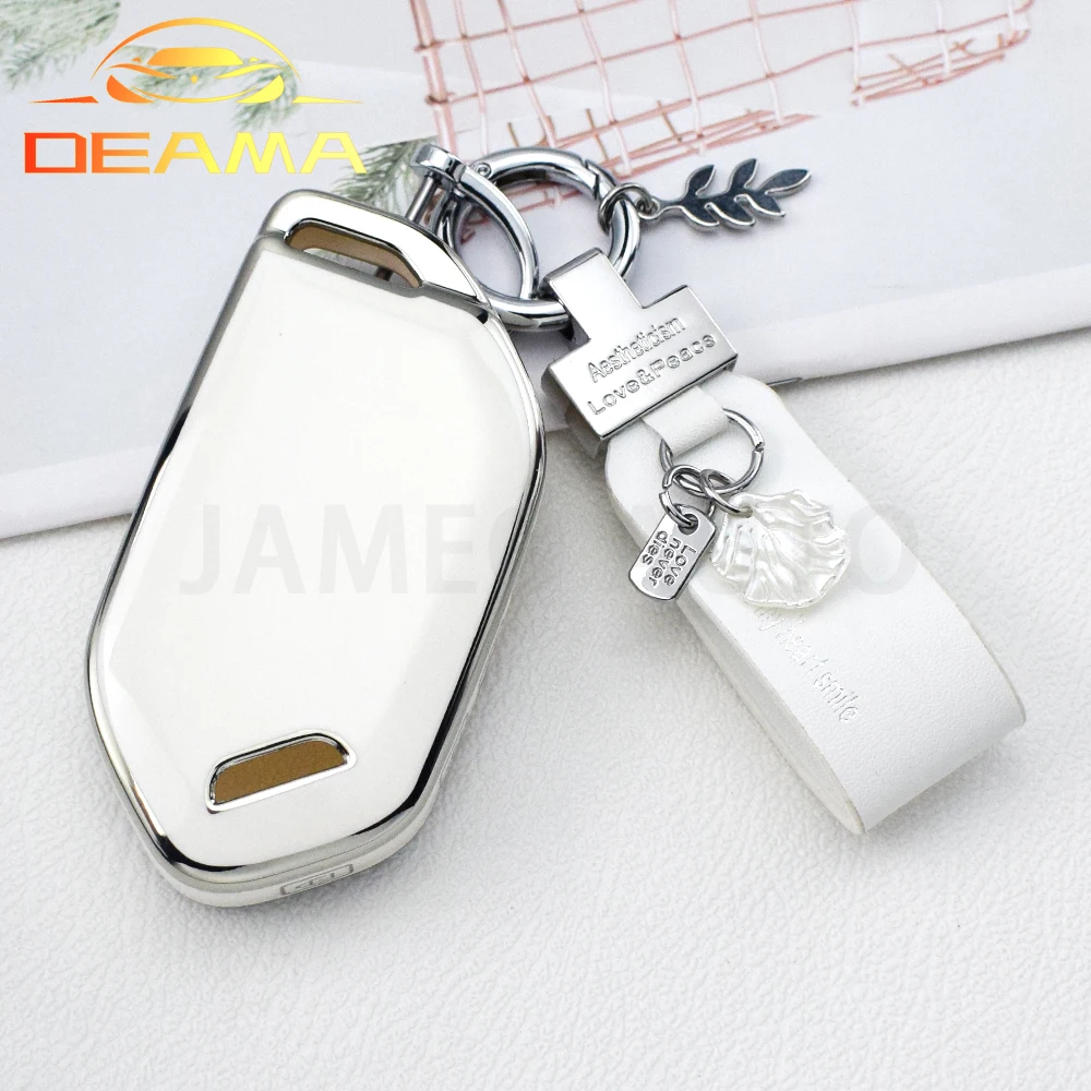 Silver Line Car Key Case Cover For Hyundai for Kia Carnival EV9 Picanto GT Line 2024 Smart Remote Key Auto Accessories
