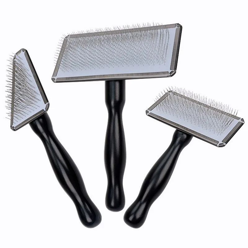 

Dog Comb Wood Dogs Brush Stainless Steel Combs for Dogs Long Hair Cleaning Large Dog Grooming Brush Massage Cat Comb Brushes