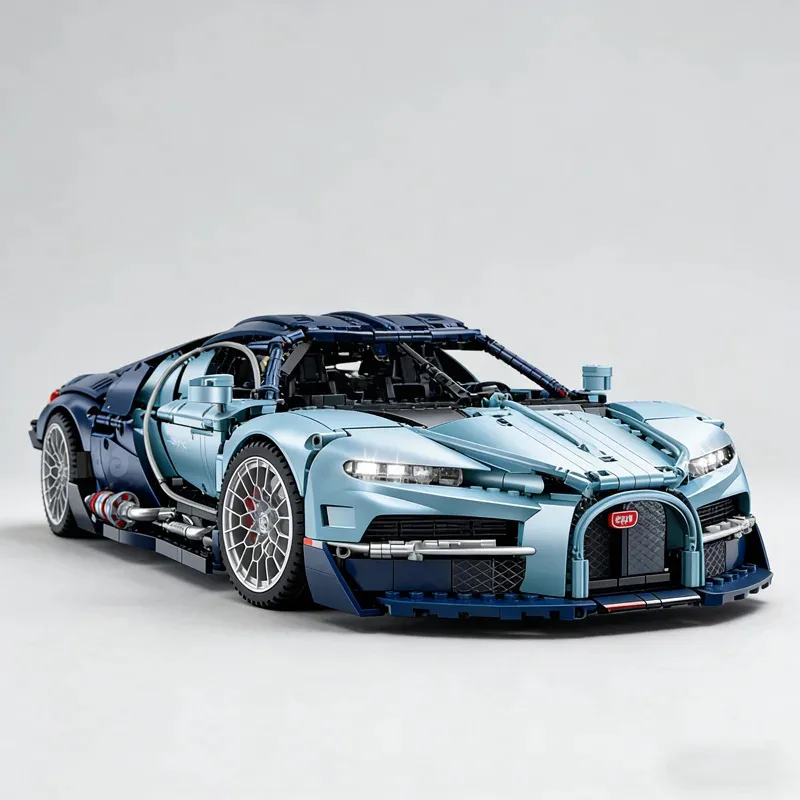 Set di Costruzioni Tecnico MOC 10648 Bugat Tourbillon 3719 Pezzi 1:8, Modello di Auto Sportiva per Adulti, Blocchi Terminali, Giocattoli e Regali