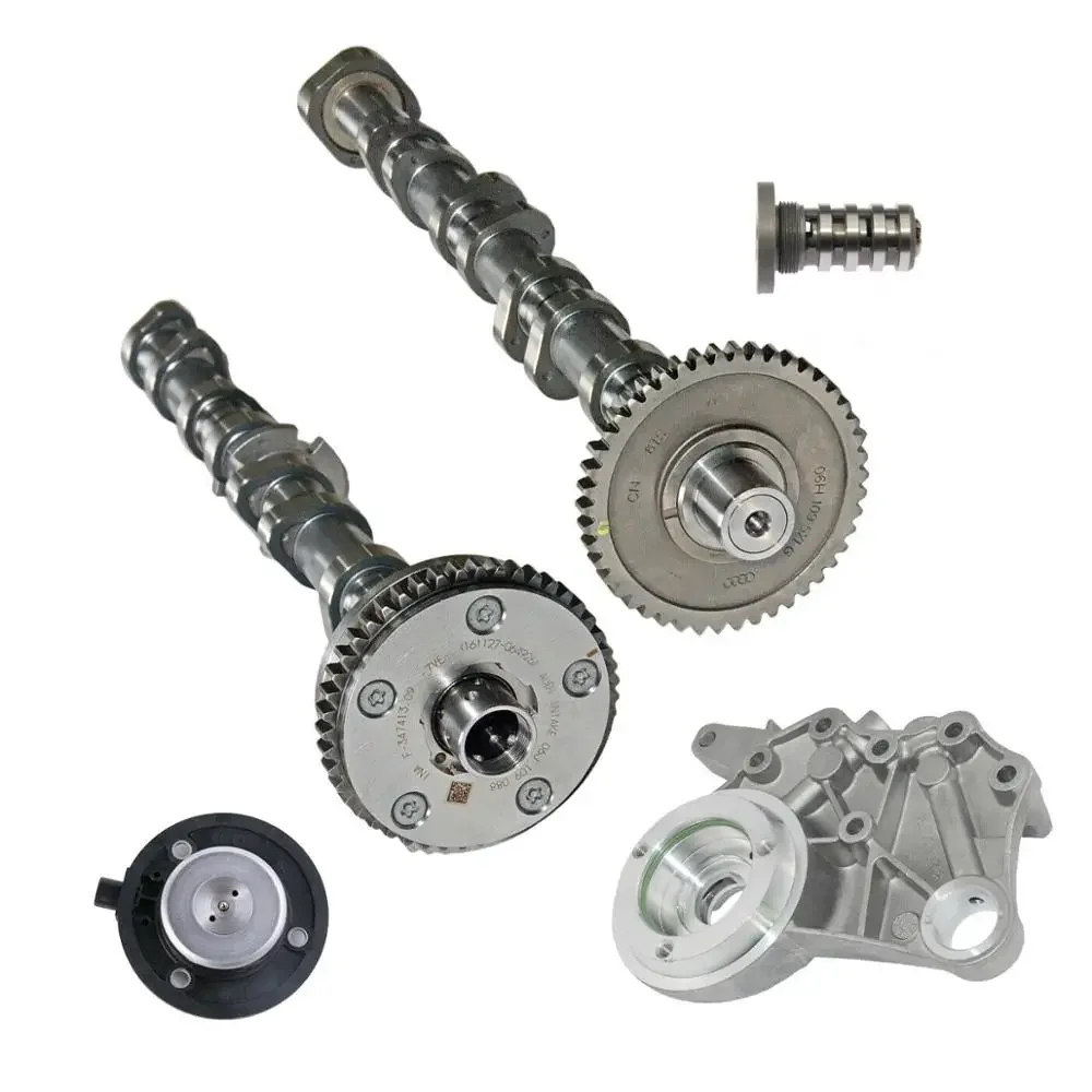 AP01 Intake & Exhaust Camshaft + Bridge Bracket + Magnet + Solenoid for Audi VW 06J109021 06H103144J, 06H103144G, 06H109021