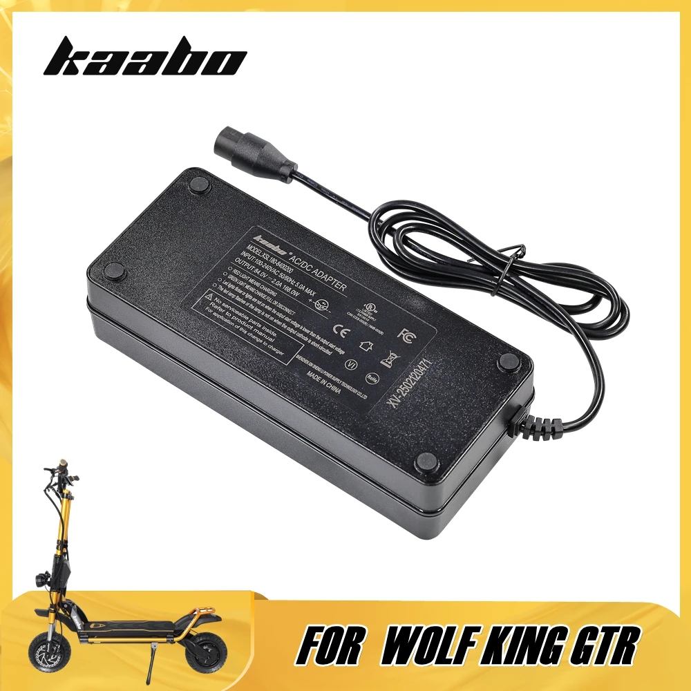 

Оригинальное стандартное зарядное устройство ZL12 84 В 2 А для 12-дюймового электрического скутера KAABO WOLF KING GTR 72 В, новый порт LT-M20, адаптер переменного/постоянного тока 168 Вт