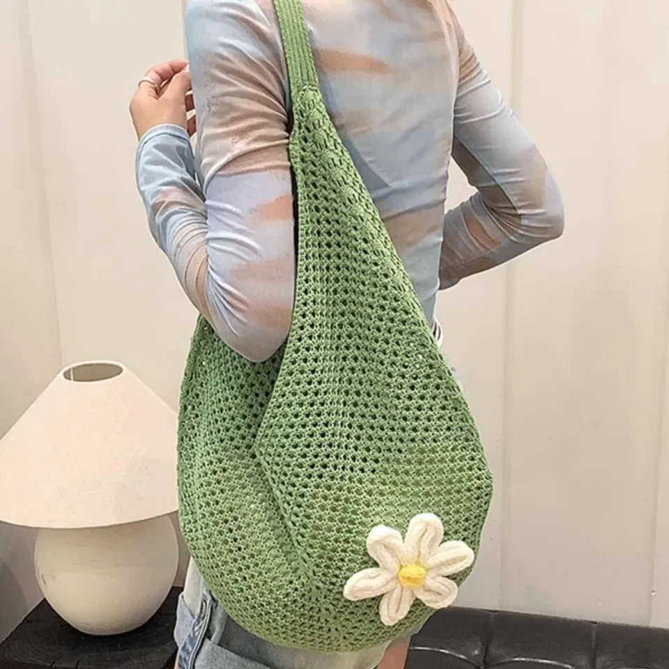 

2025 Summer Woven Tote Bag Women Large Beach Vacation Shoulder Bag Adjustable Strap Multi-Pocket Boho