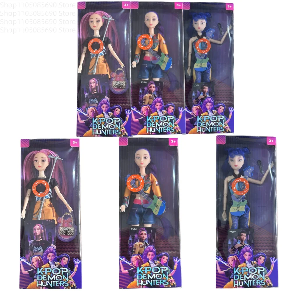 

2026 New Music anime kpop Demon hunters Witch Hunter Group High appearance Glue doll Girl's heart Decorative doll Holiday Gifts
