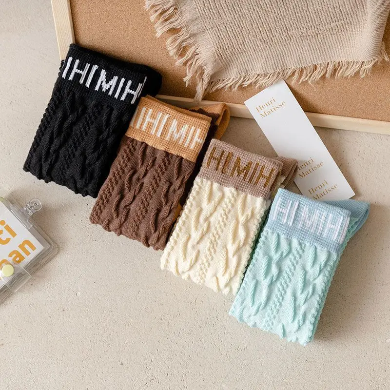 2 pary trójwymiarowych, uniwersalnych, długich skarpet, cienkie, japońskie, retro, wysokie skarpety JK, modne skarpetki do kolan w stylu streetwear, codzienne.