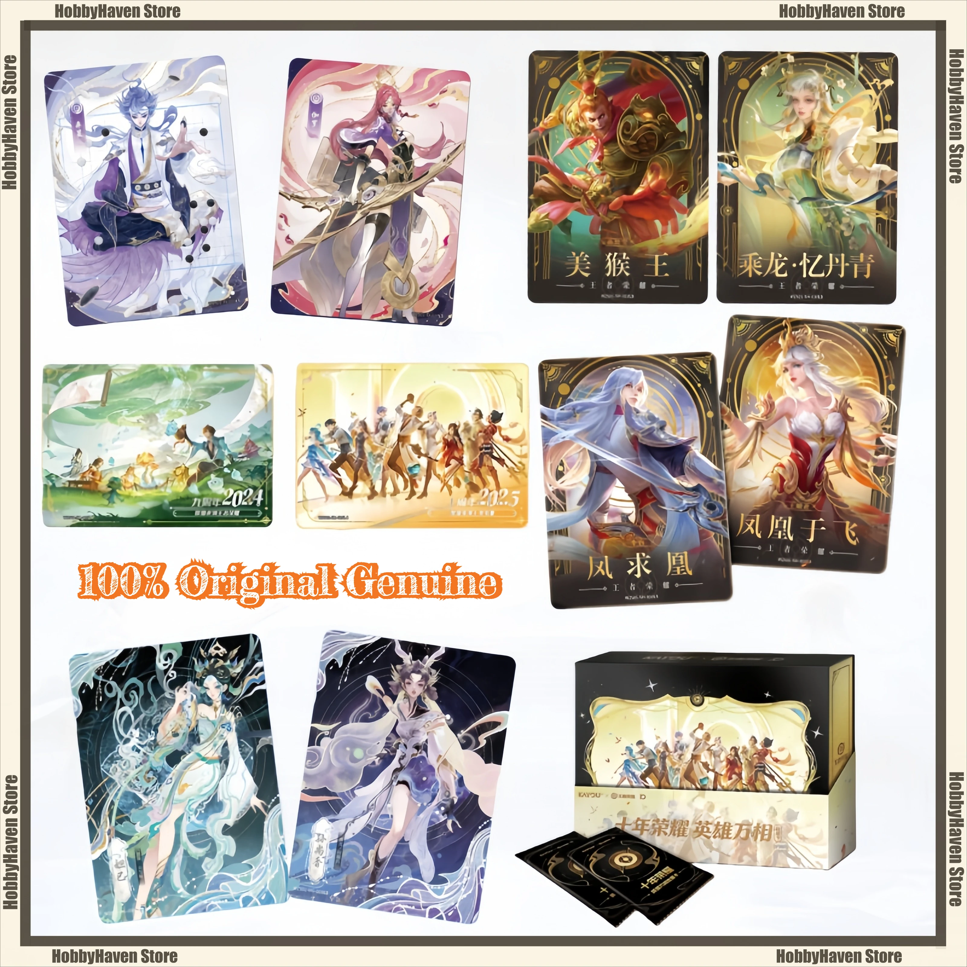 disponibile-gioco-di-carte-honor-of-kings-cofanetto-regalo-'dieci-anni-di-gloria'-carte-ufficiali-originali-collezione-di-cartoline-regalo