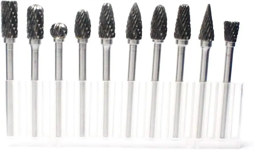 Wholesale Serie-B YG8 Carbide Rotary Burrs | 3-25mm Double-Cut Metal Grinding Deburring Tools