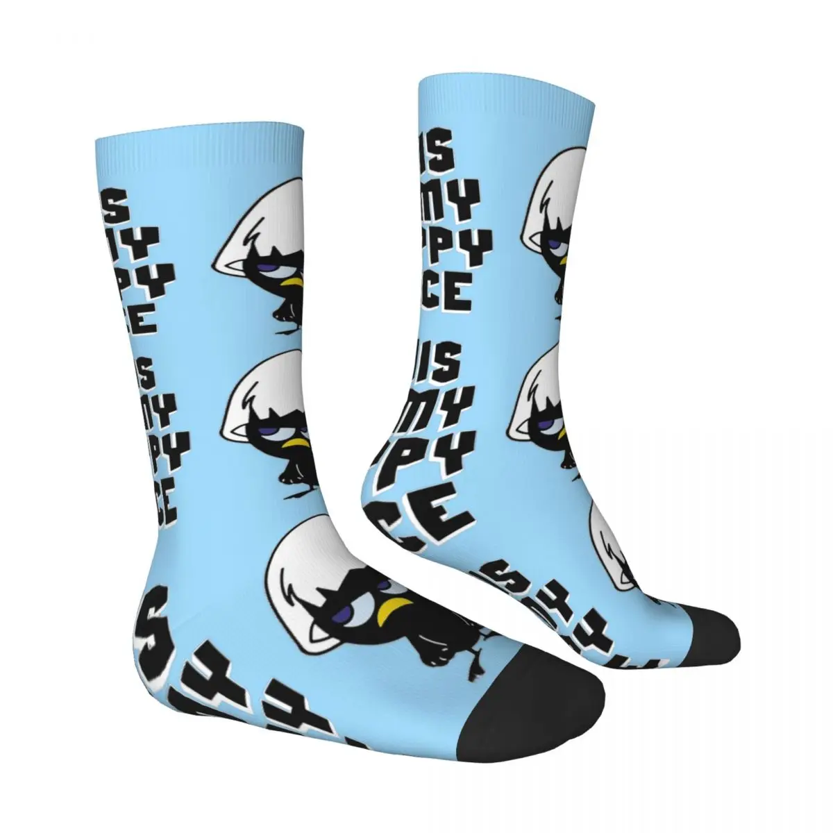 Happy Face Calimero Unisex Winter Socks Hiking Happy Socks Street Style Crazy Sock